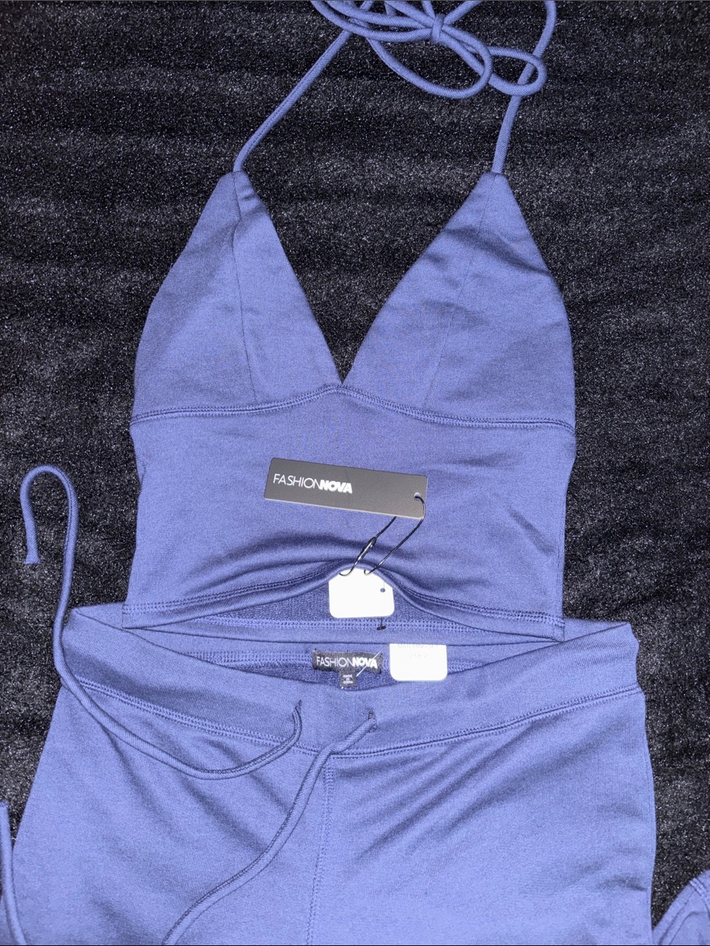 Fashion Nova Navy Blue Matching Set